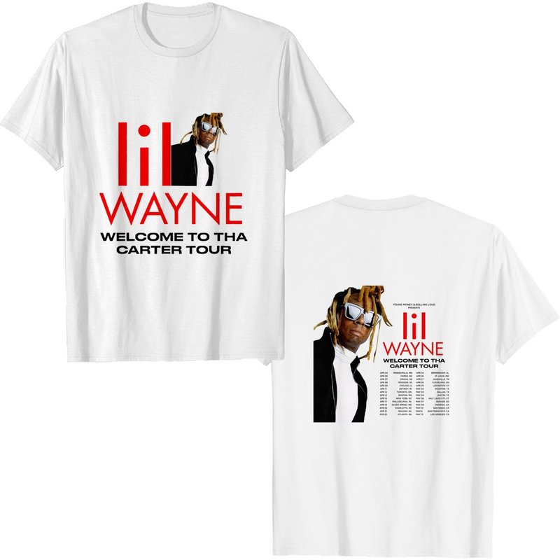 Lil Wayne 2023 Tour Shirt — T-shirts pour hommes