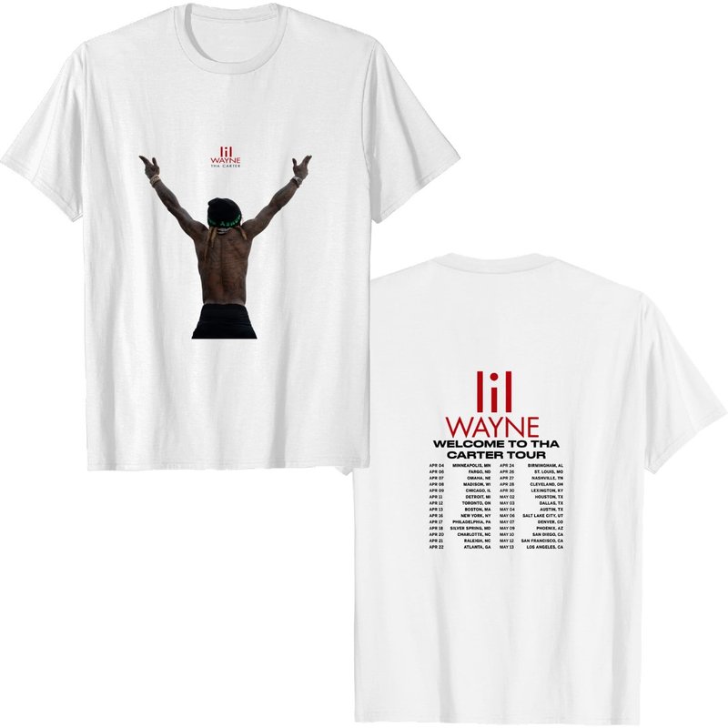 Lil Wayne 2023 Tour Shirt — T-shirts pour hommes