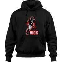 Michael Vick Classic Hoodies Falcons Football Hoodies