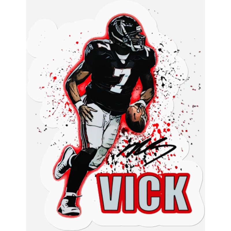 Michael Vick Classic Stickers Falcons Football Stickers — Autocollants et stickers