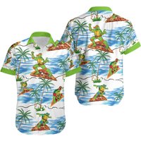 Teenage Mutant Ninja Turtles Surfing Hawaiian Shirt