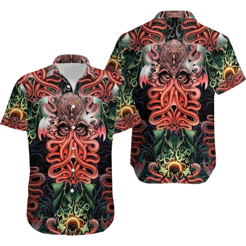 Call Of Cthulhu Hawaiian Shirt — Chemises décontractées pour hommes