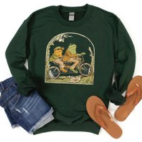 Frog And Toad Crewneck Sweatshirt, Vintage Classic Book Sweatshirt, Cottagecore Aesthetic