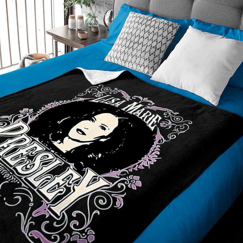 Lisa Marie Presley 90s Vintage Baby Blankets, Lisa Marie Presley Sweatshirt — Baby Blankets
