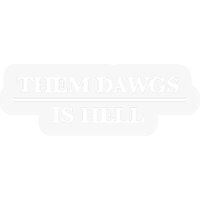 Them Dawgs Is Hell Stickers Stetson Bennett — Autocollants et stickers
