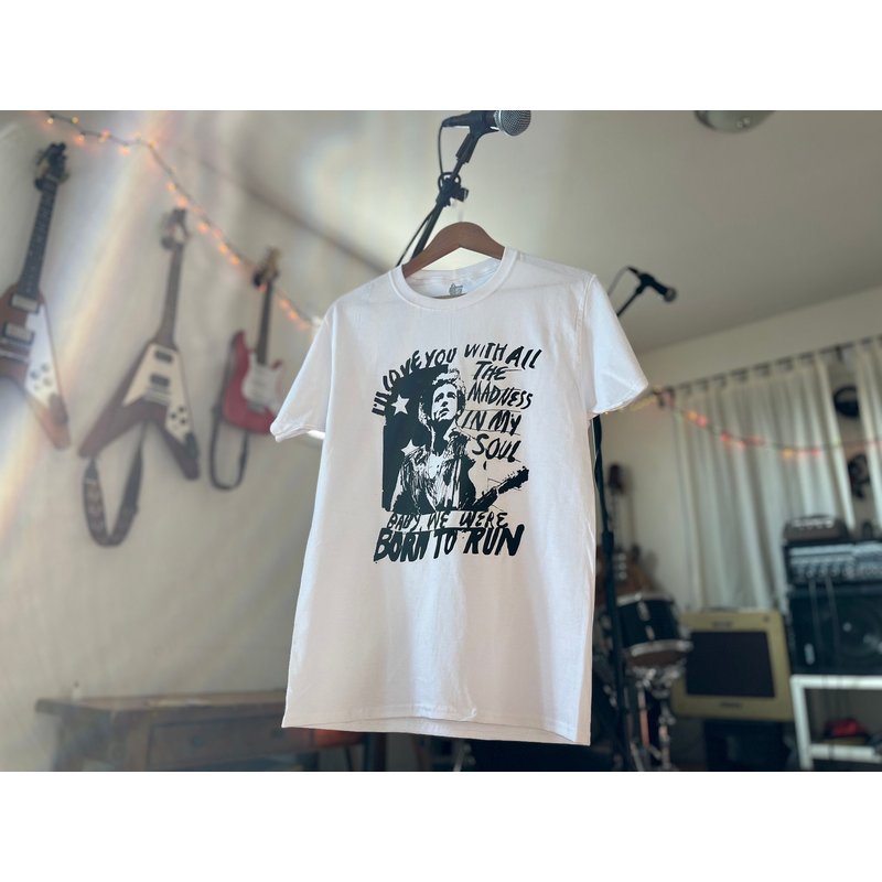 Bruce Springsteen The Boss Born To Run Organic Cotton T Shirt — T-shirts pour hommes