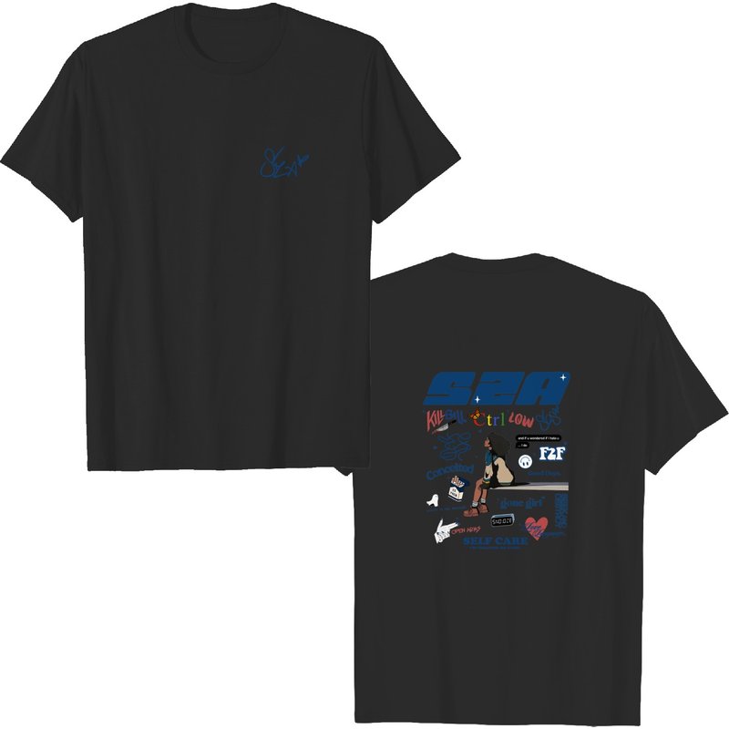 Sza Sos Full Tracklist Shirt, S.z.a S.o.s Shirt, Sza Merch, S.o.s Album — T-shirts pour hommes