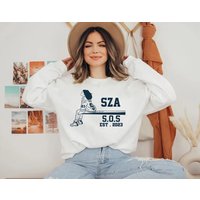 Sza S.o.s Graphic Tee With Lyrics
