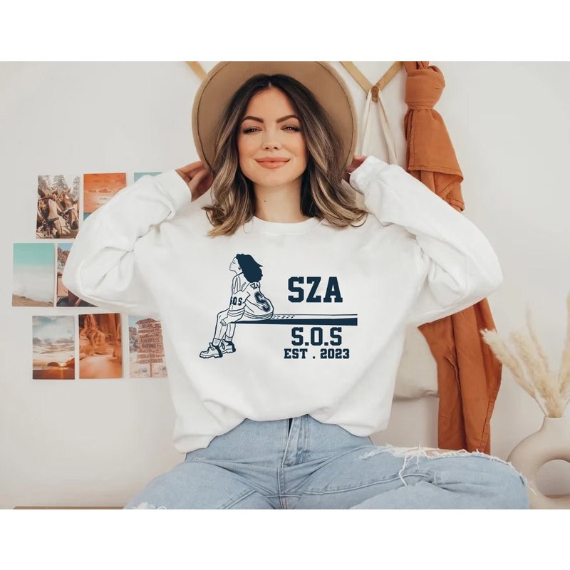 Sza S.o.s Graphic Tee With Lyrics — Sweats à capuche pour hommes