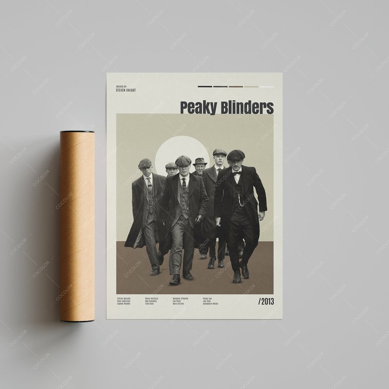 Peaky Blinders, Cillian Murphy, Vintage Movie Poster — Posters & Prints