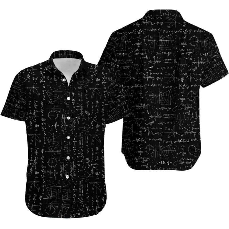 Calculate This Pattern Math Lovers Hawaiian Shirt — Chemises décontractées pour hommes