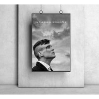 Vintage Peaky Blinders Black And White Poster, Tommy Shelby Poster — Posters & Prints