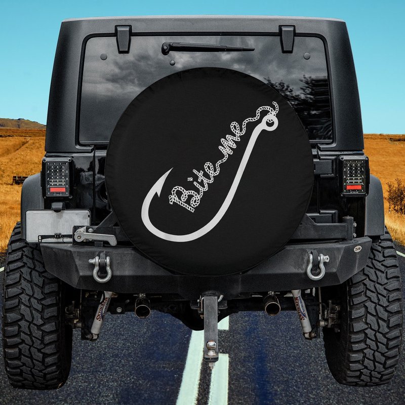 Bite Me Spare Tire Cover - Funny Angling Fishing Spare Tire Cover — Accessoires pour camions