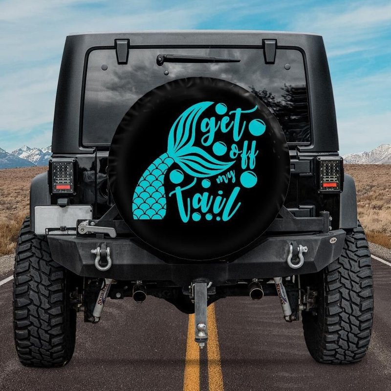 Mermaid Tire Cover, Get Off My Tail Spare Tire Cover — Accessoires pour camions