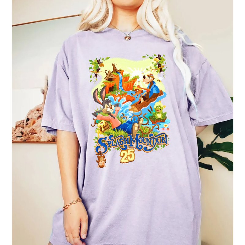 Vintage Splash Mountain 1998 Shirt, Splash Mountain T Shirt — T-shirts pour hommes