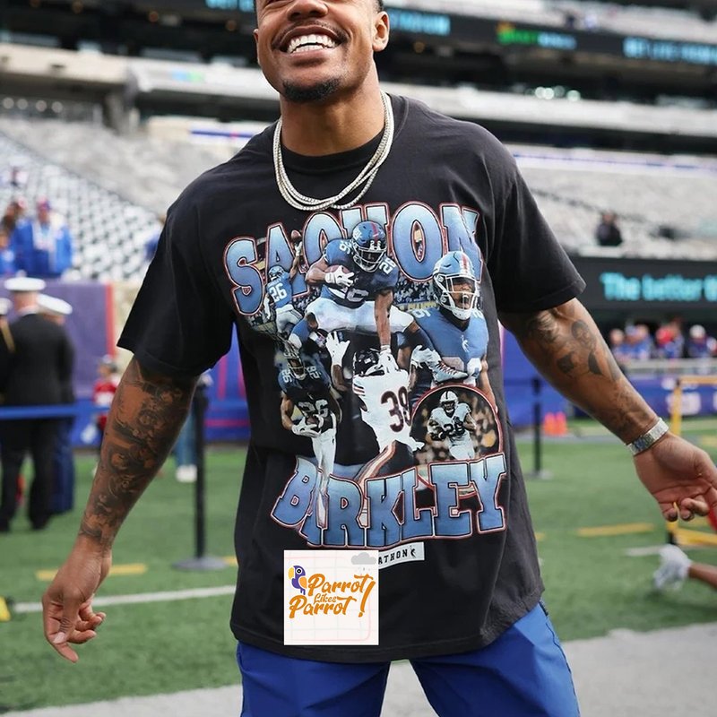 Sterling Shepard Saquon Barkley Shirt, Vintage Saquon Barkley T-shirt — T-shirts pour hommes