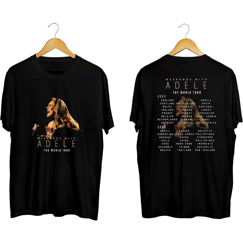 Adele World Tour 2023-2024 T-shirt For Fans — T-shirts pour hommes