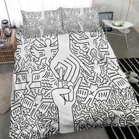 Keith Haring Marriage Of Heaven And Hell Bedding Set