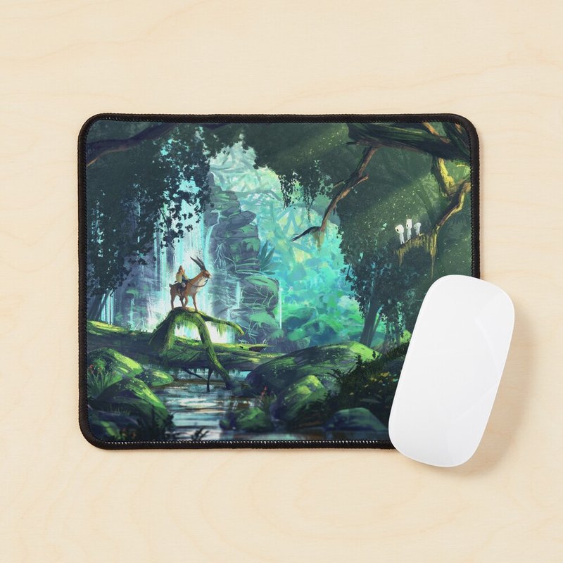 Princess Mononoke Forest 2 Mouse Pad — Tapis de souris et sous-mains