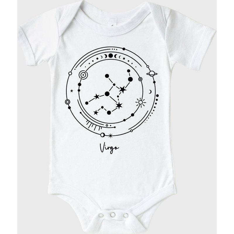 Virgo Constellation Baby Onesie - Cute Mystical Zodiac Astrology Sign — Bodys bébé