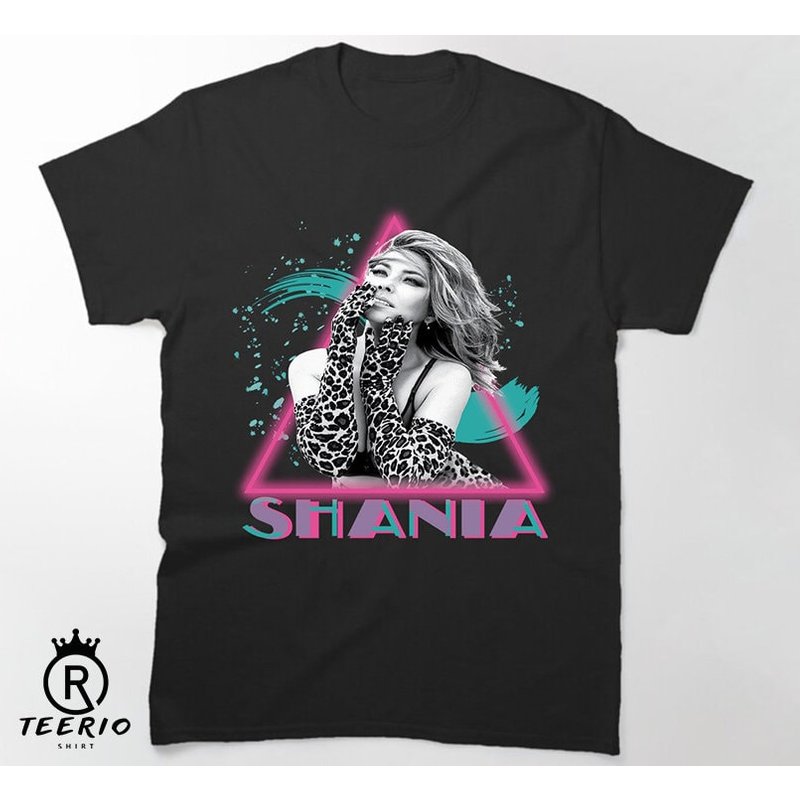 Shania Twain Throwback Neon Tee T-shirt