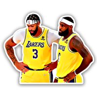 Lebron James Anthony Davis Duo Sticker