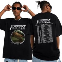 Accept Band Too Mean Too Die Tour 2023 Shirt, Accept Band Tour 2023 Tshirt — T-shirts pour hommes