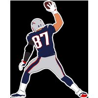 Rob Gronkowski "spiked" Sticker