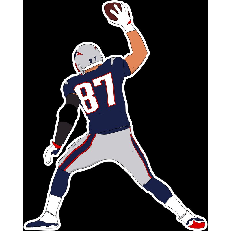 Rob Gronkowski "spiked" Sticker — Autocollants et stickers