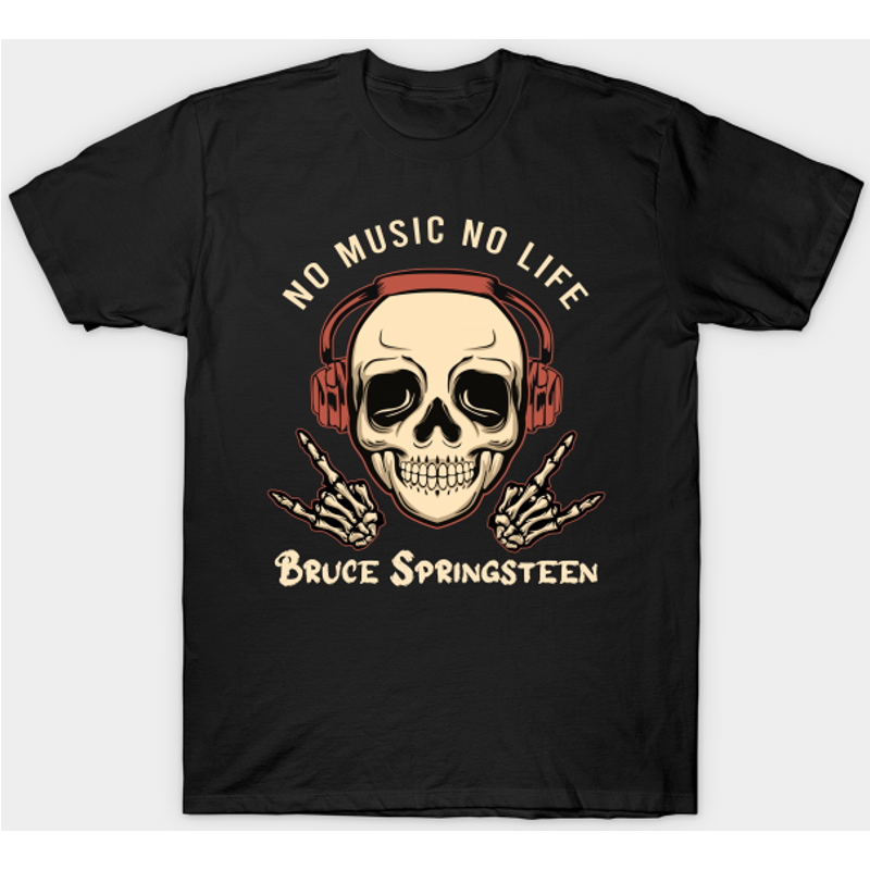 No Music No Life Springsteen - Music - T-shirt — T-shirts pour hommes
