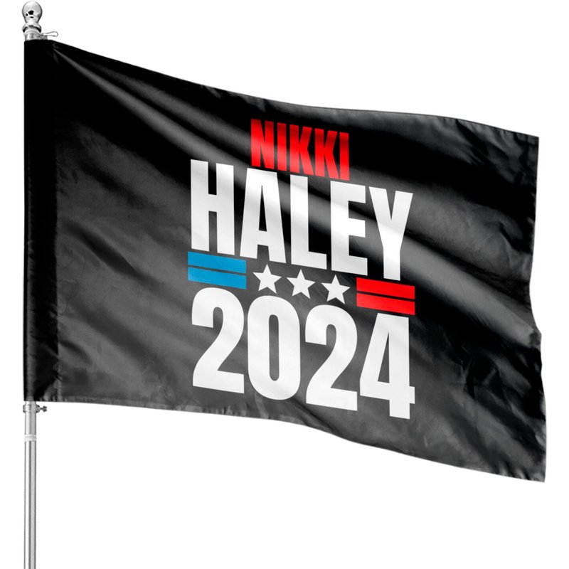 2024 Nikki Haley House Flags — Drapeaux décoratifs