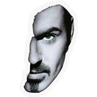 George Michael Face Vintage Stickers