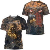 Bleached And Distressed Disturbed Tour Band Shirt
