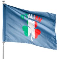 O'talian Italian Irish Shamrock House Flags — Drapeaux décoratifs