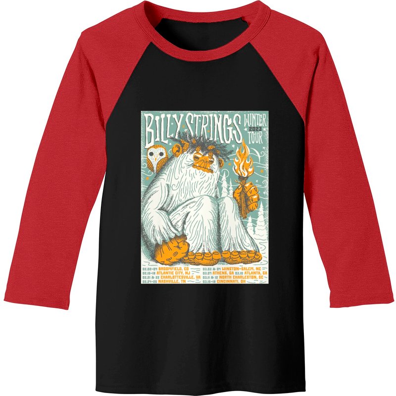 Billy Strings 2023 Baseball Tees — T-shirts pour hommes