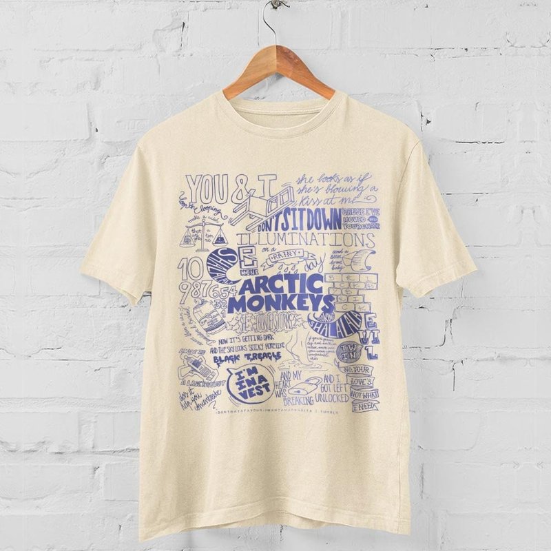 Arctic Monkeys Unisex Tee, Arctic Monkeys Album — T-shirts pour hommes