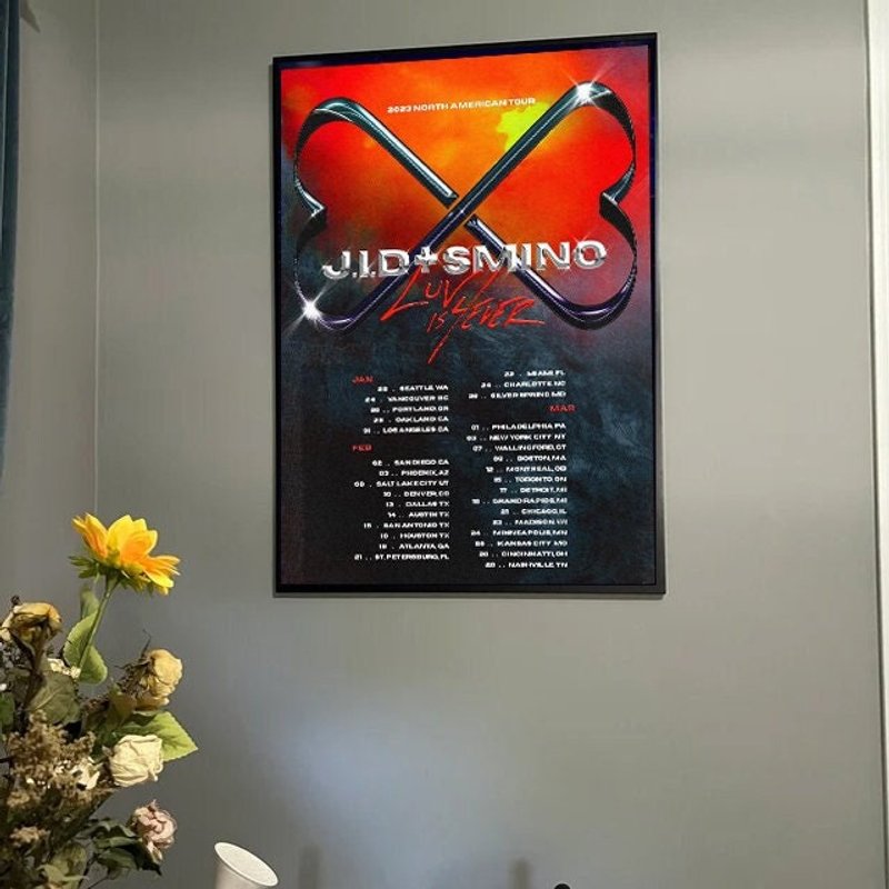 Jid & Smino Luv Is 4ever Tour 2023 Poster — Posters & Prints