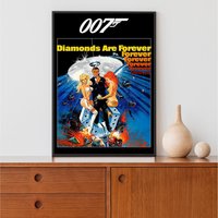 James Bond Diamonds Are Forever Poster