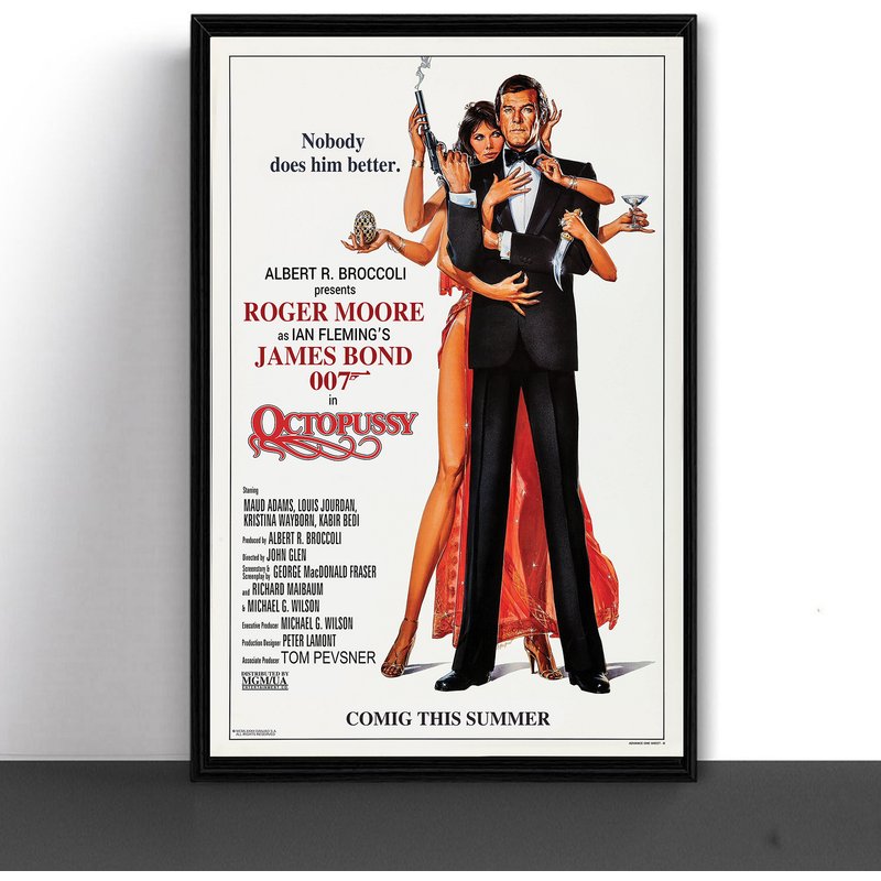 Octopussy 1983 James Bond 007 Vintage Poster — Posters & Prints