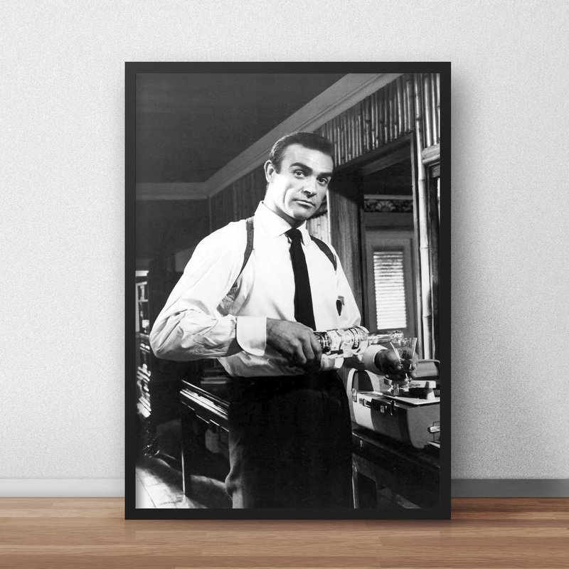 James Bond Champagne Poster