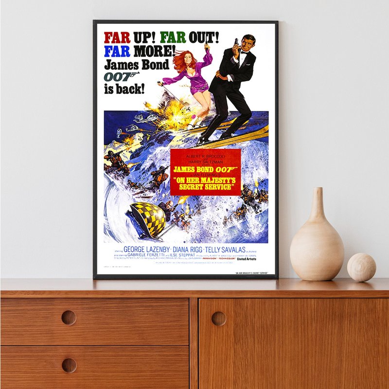 James Bond On Her Majesty's Secret Service Poster — Posters & Prints