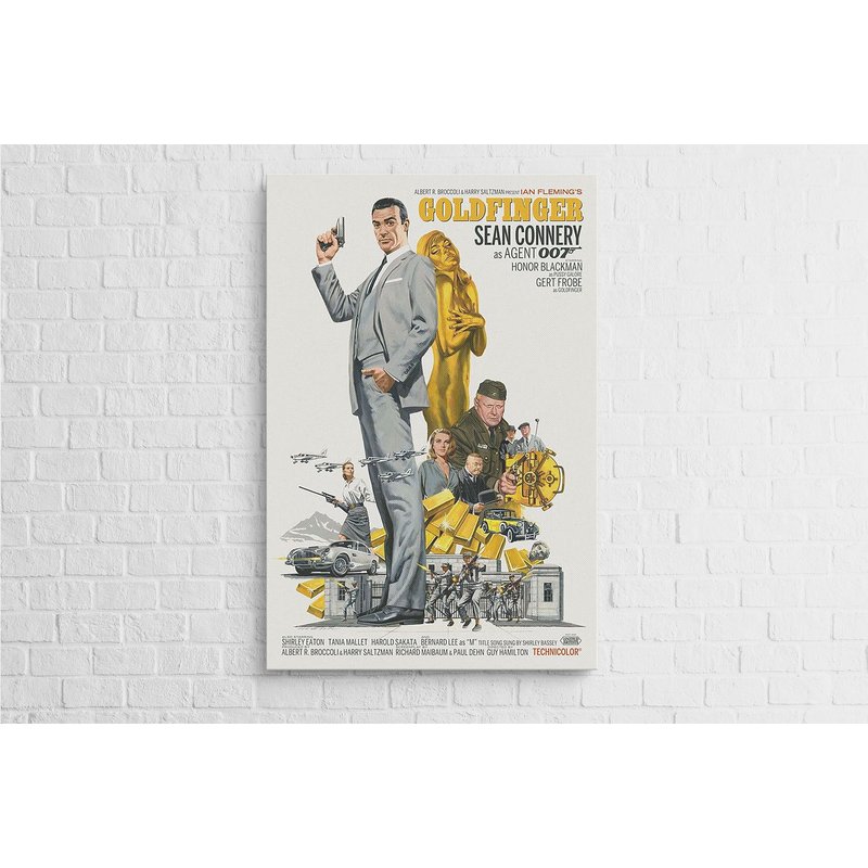 James Bond 007, Goldfinger, Movie Poster — Posters & Prints