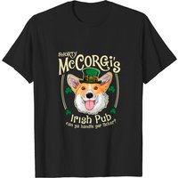 St. Patrick's Day Corgi T-shirt, Shorty Mccorgi Fun Dog Shirt