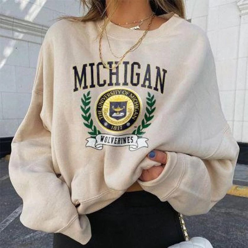 Vintage Michigan Sweatshirt — Sweats à capuche pour hommes