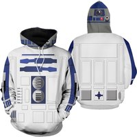 R2 D2 Costumes 3d All Over Printed Hoodie
