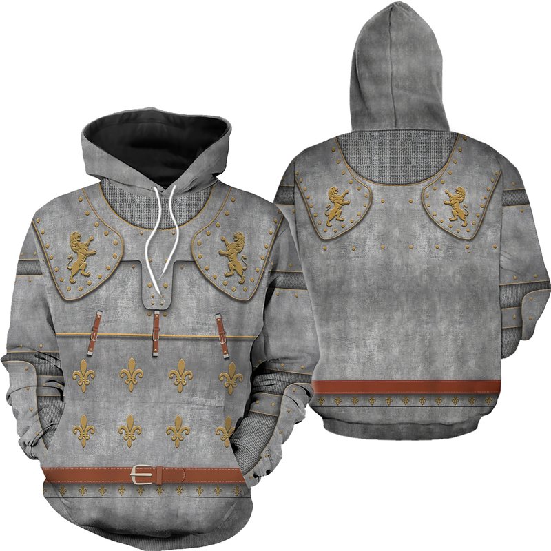 Knight Medieval Suit Of Armor 3d All Over Printed Hoodie — Sweats à capuche pour hommes