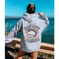 Punk Rock Sweatshirt Former Teenage Dirtbag Y2k Oversized Aesthetic Hoodie