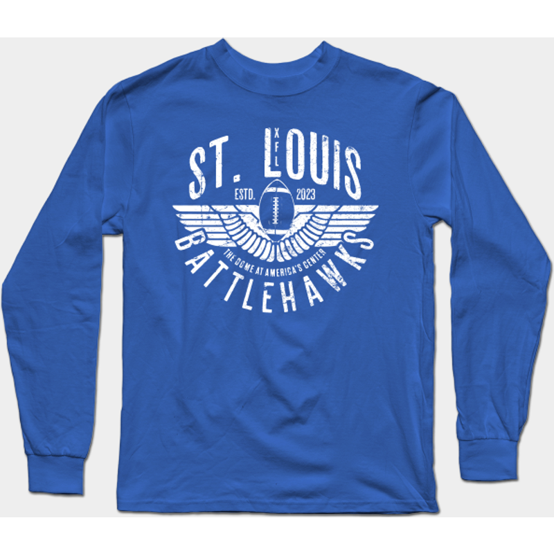 St. Louis Battlehawks - Xfl - Long Sleeve Shirt — T-shirts pour hommes