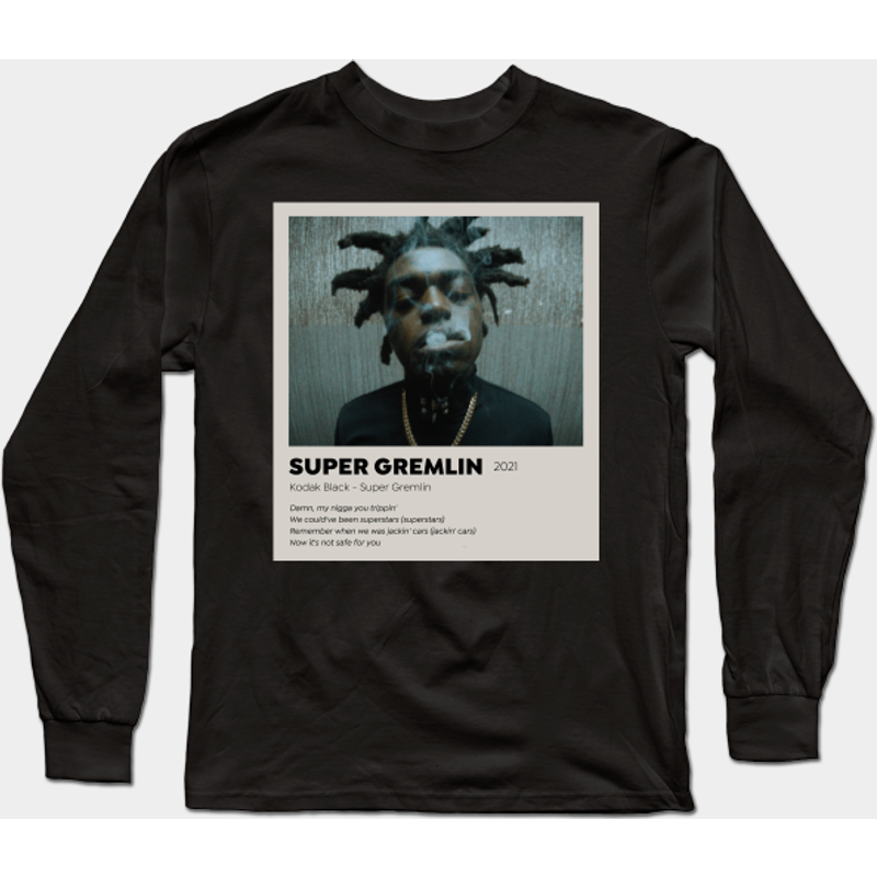 Super Gremlin By Kodak Black - Kodak Black - Long Sleeve Shirt — T-shirts pour hommes