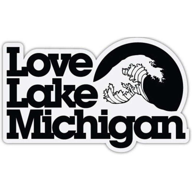 Love Lake Michigan Decal Sticker — Autocollants et stickers